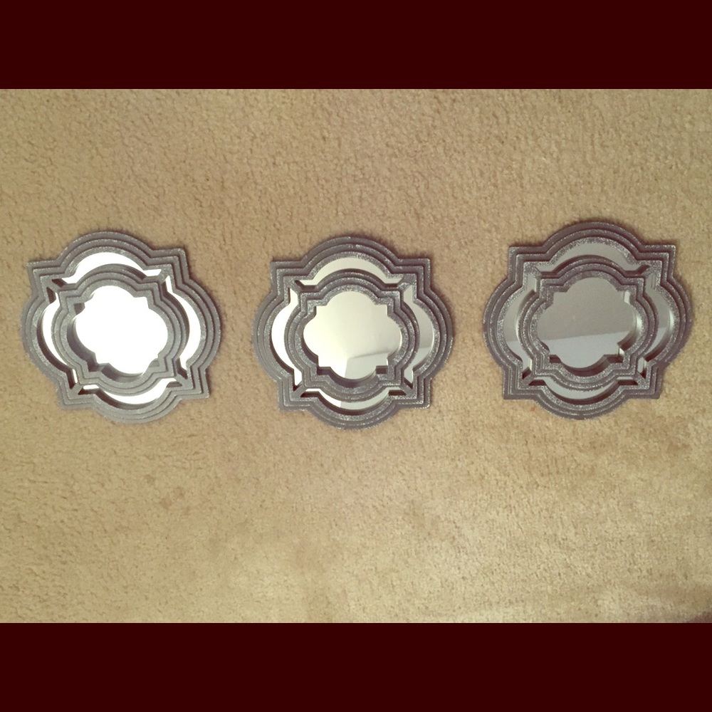 Set of 3 wall mirrors